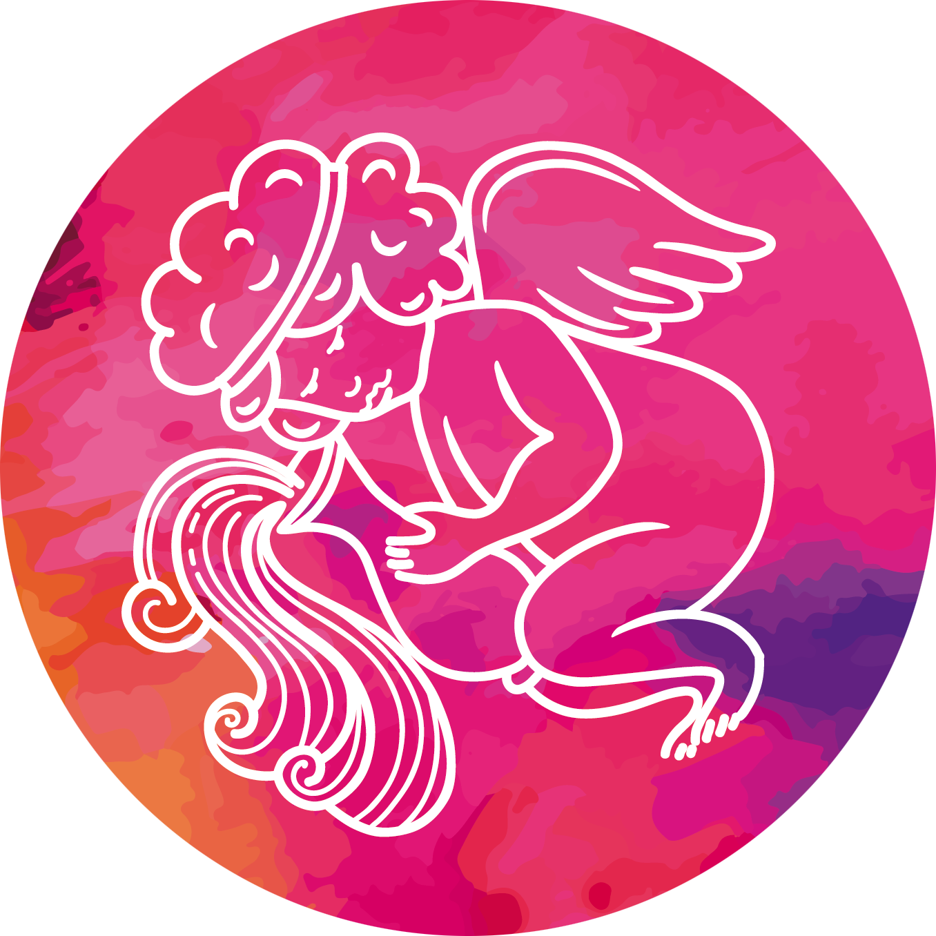 Aquarius constellation symbol