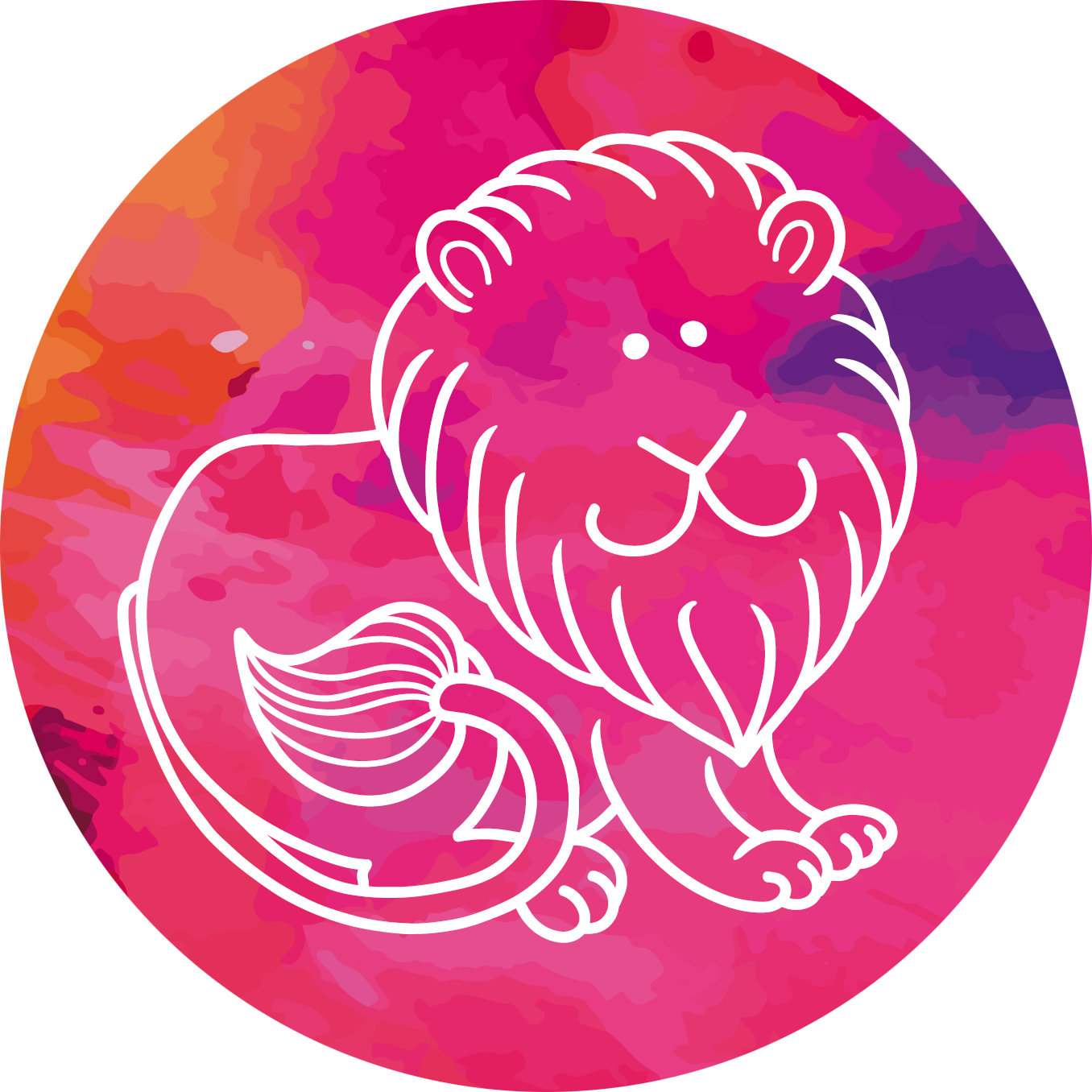 Leo constellation symbol