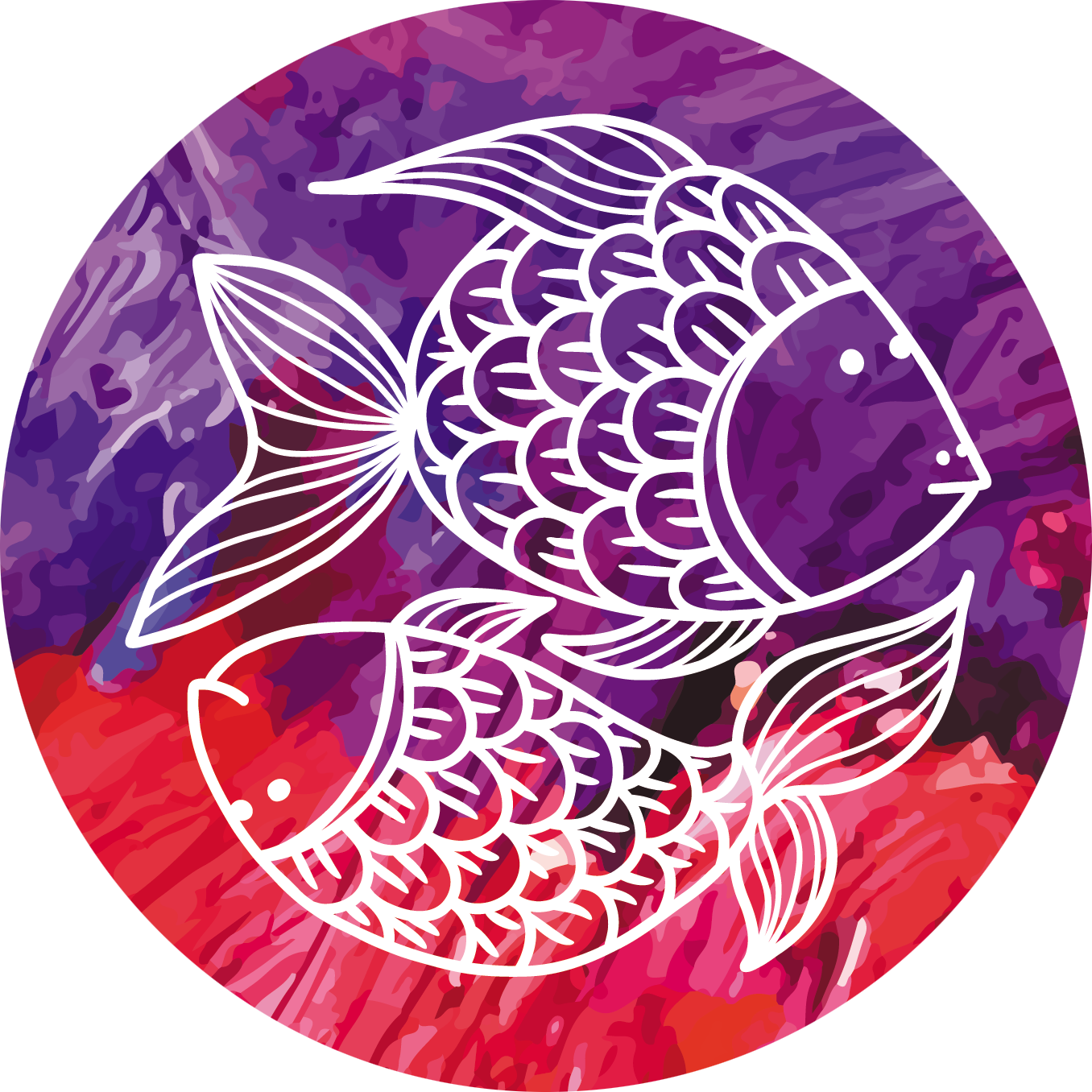 Pisces constellation symbol